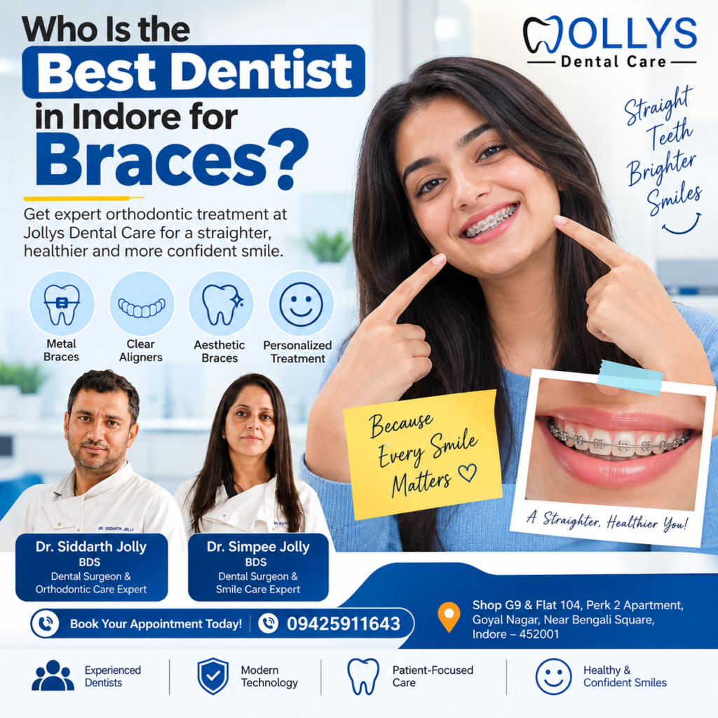 Who Is the Best Dentist in Indore for Braces? - Jollys Dental Care